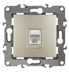 Розетка информационная 12-3107-04 RJ45,  шампань  Б0014726  ЭРА