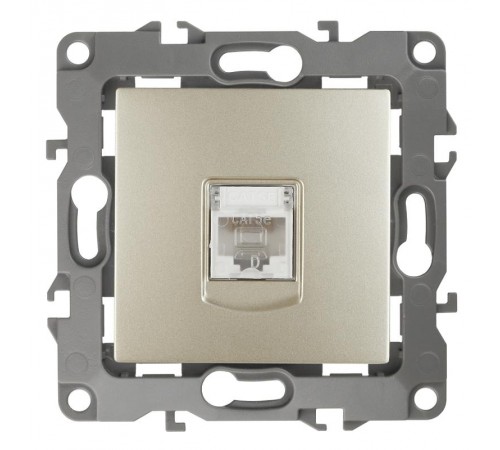 Розетка информационная 12-3107-04 RJ45,  шампань  Б0014726  ЭРА