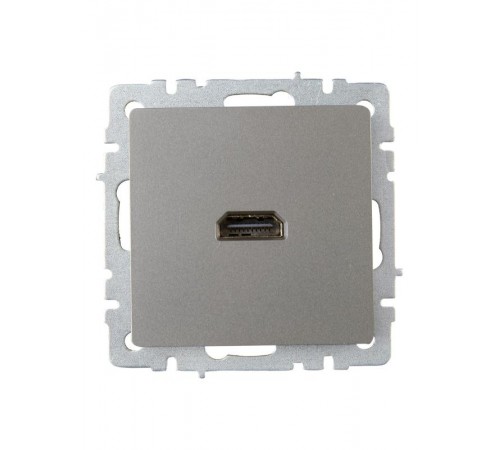 BRITE Розетка HDMI РHDMI-0-БрС сталь   BR-H10-K46  IEK