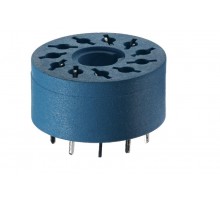 Розетка для монтажа на плате для реле 60.13, таймера 88.02; диаметр 22мм  9015  Finder