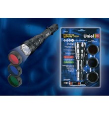 Фонарь рабочий Premium "fighting spirit 550 max" P-ML076-BB Black  алюм. MC-E CREE LED 2 х CR123A в/к, черн  05727  Uniel