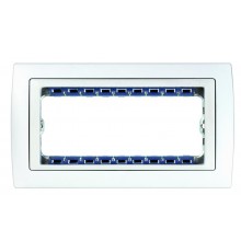 Simon 82 Рамка декоративная, (+суппорт), 5 узких (2 широких+1 узкий) модулей, S82C, белый-белый  82650-30  Simon