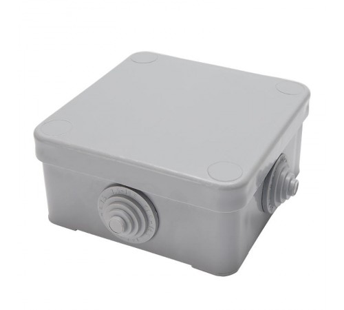 Коробка распределительная 75*75*42мм, 4 ввода, IP53, светло-серая (КЭМ 3-10-4 (П EBX10-34-44  39251  STEKKER