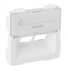 Valena LIFE Белый Накладка розетки комп 2-ой Rutenbeck  755380  Legrand