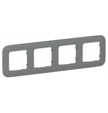 FLITE Artistic Рамка 4-ая РУ-4-А-ФлМА мокрый асфальт  FI-M42-31-20-K80  IEK