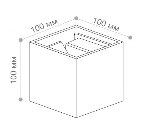 Светильник уличный светодиодный, 2*3W, 450Lm, 3000K, DH012, черный  48098  FERON
