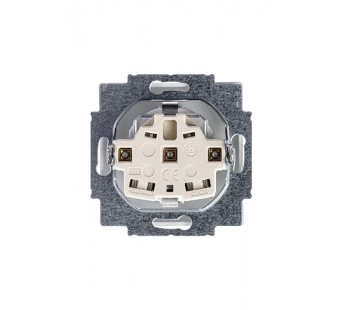 Розетка SCHUKO 16А 250В с защитными шторками, серия solo/future, цвет белый бархат  2013-0-5373   2CKA002013A5373  ABB