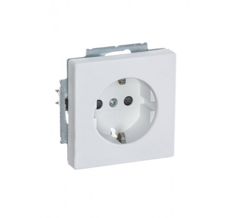 Розетка SCHUKO 16А 250В с защитными шторками, серия solo/future, цвет белый бархат  2013-0-5373   2CKA002013A5373  ABB
