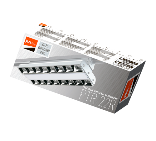 Светильник светодиодный трековый PTR 2260R 1F2S 60w 3000K 60°,120°,60° WH (белый) 280mm IP40  .5039575  Jazzway
