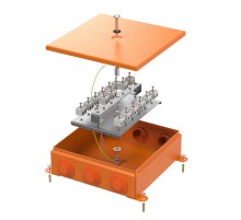 Коробка металлическая огнестойкая 70-0390-FR2.5-32 E15-E120 RAL2004 200x200x65 (4 шт/кор)  70-0390-2004-FR2.5-32  Промрукав