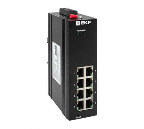 Промышленный управляемый коммутатор уровня L2 ML2-8GT, 8 портов 10/100/1000Base-T(X) RJ45, монтаж на динрейку TSX TSX-ML2-8GTEKF