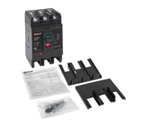 Выключатель автоматический LS63 15кА 3P 63А ProPact  mccb-63-15-3-63-ls  EKF