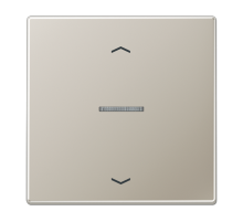 Клавиша для KNX кнопки, 1 группа с окошком и символами "стрелки"; металл; нержавеющая сталь  ES101KO5P  Jung