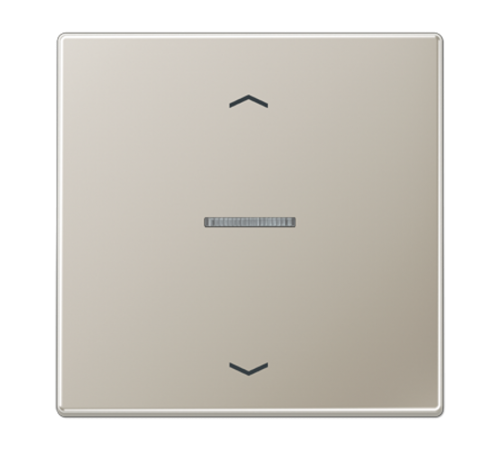 Клавиша для KNX кнопки, 1 группа с окошком и символами "стрелки"; металл; нержавеющая сталь  ES101KO5P  Jung