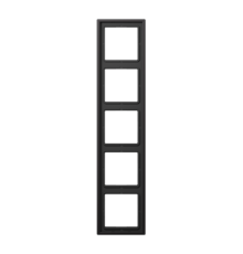 Рамка для вертикальной и горизонтальной установки, 5 постов; металл; dark; Aluminium  AL2985D  Jung