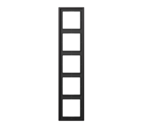 Рамка для вертикальной и горизонтальной установки, 5 постов; металл; dark; Aluminium  AL2985D  Jung