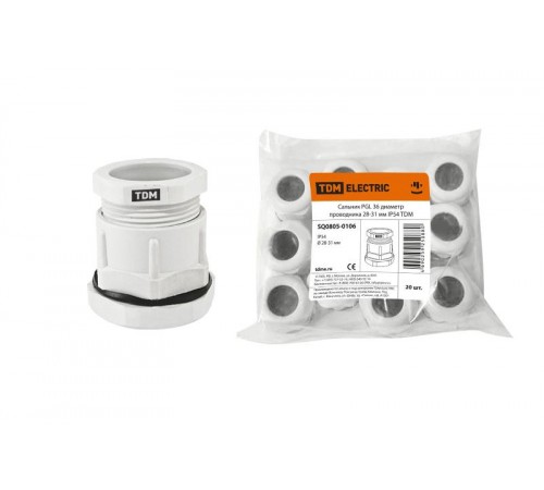 Сальник PGL 36 диаметр проводника 28-31 мм IP54  SQ0805-0106  TDM