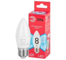 Лампа светодиодная RED LINE LED B35-8W-840-E27 R E27 / Е27 8 Вт свеча нейтральный белый свет  Б0050695  ЭРА