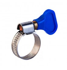 Хомут червячный 16-25/9-0,7мм, с ключом, нержавеющая сталь W2, (50 шт/уп)  07-0716-1  REXANT