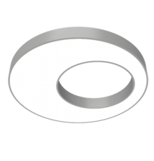 Светильник светодиодный Cosmo excentric подвесной 65Вт 4000 К 1200x115 мм RAL7045 серый муар с расс. опал DALI  V1-R0-7X504-30D01-2006540  VARTON