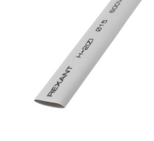 Термоусадочная трубка 15,0/7,5 мм, серая, упаковка 50 шт. по 1 м  21-5010  REXANT