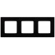 Рамка для розеток и выключателей  Серия 12 12-5203-06 на 3 поста, Классик, чёрный  Б0067694  ЭРА
