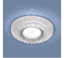 Светильник точечный встраиваемый 7247 MR16 СL прозрачный с подсветкой  a032806  Elektrostandard