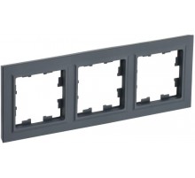 BRITE Рамка 3-ая РУ-3-БрГ графит   BR-M32-K53  IEK
