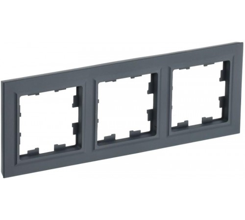 BRITE Рамка 3-ая РУ-3-БрГ графит   BR-M32-K53  IEK