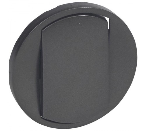 Клавиша одинарная нажимная (кнопка) для выкл-ля/кнопки символ "звонок" пластик кремовый глянцевая IP20 с полем д/мар-ки Gira System 55  067901  GIRA