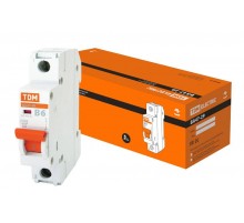 Выключатель автоматический однополюсный ВА47-29 6А B 4,5кА  SQ0206-0006  TDM