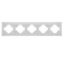 Bravo РАМКА 5-местная, цвет  белый.  С1050-001  GUSI Electric