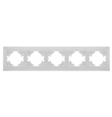 Bravo РАМКА 5-местная, цвет  белый.  С1050-001  GUSI Electric