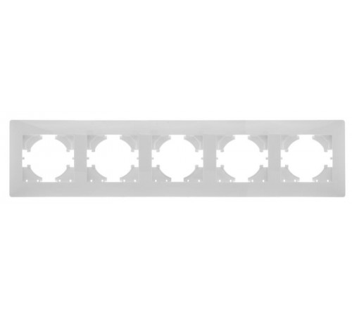 Bravo РАМКА 5-местная, цвет  белый.  С1050-001  GUSI Electric