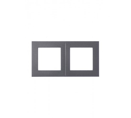 ABB Levit Сталь / дымчатый чёрный Рамка 2-ая  3901H-A05020 69W  2CHH015020A6069  ABB