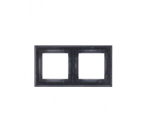 ABB Levit Сталь / дымчатый чёрный Рамка 2-ая  3901H-A05020 69W  2CHH015020A6069  ABB
