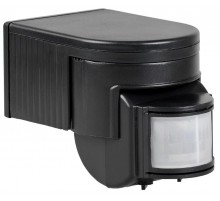 Датчик движения ДД 012 черный, макс. нагрузка 1100Вт, угол обзора 180град., дальность 12м, IP44,  LDD10-012-1100-002  IEK