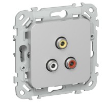 FLITE Розетка RCA РАрса-ФлА алюминий  FI-R10-K47  IEK