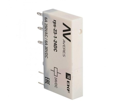 Реле промежуточное РП slim 23/1 6A 24В DC AVERES  rps-23-1-24DC  EKF