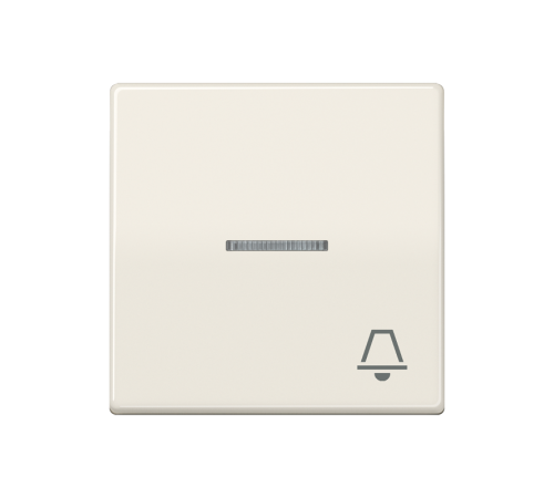 Клавиша для выключателя с окошком для подсветки и символом "звонок"; слоновая кость AS591KO5K Jung
