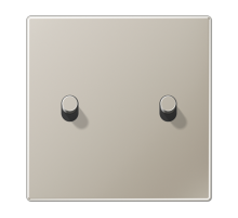 Центральная плата, 1 пост, 2 тумблера, цилиндр; металл; нержавеющая сталь; LS1912  ES12-5R1  Jung