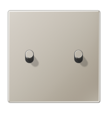 Центральная плата, 1 пост, 2 тумблера, цилиндр; металл; нержавеющая сталь; LS1912  ES12-5R1  Jung