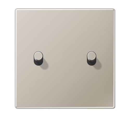 Центральная плата, 1 пост, 2 тумблера, цилиндр; металл; нержавеющая сталь; LS1912  ES12-5R1  Jung