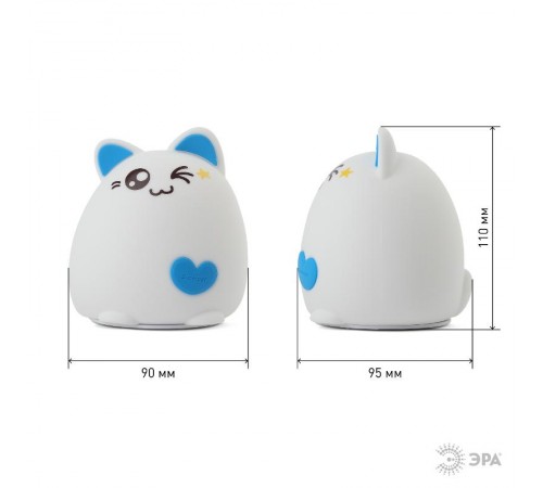 Светильник настольный NLED-413-1W-BU белый с синим  Б0041091  ЭРА