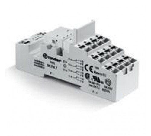 Розетка с безвинтовыми клеммами Push-in для реле 55.32, 55.34, таймера 85.02, 85.04; применяются модули 86.00, 99.02;  94P47SMA  Finder