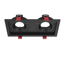 Рамка для модульного светильника FLEX 50 11 двойная встраиваемая 110х220х55мм RAL9005 черн. муар поворотная  V1-R0-T0435-10010-2000000  VARTON