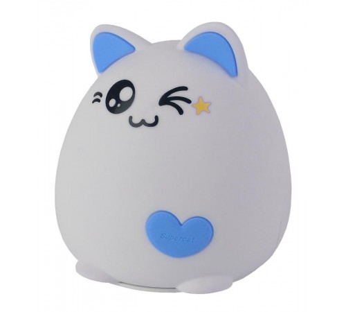 Светильник настольный NLED-413-1W-BU белый с синим  Б0041091  ЭРА