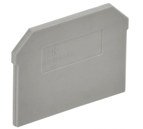Заглушка для CTS-MC 3 вывода 4мм2 серая  YCT12-00-3-K03-004-ZGL  IEK