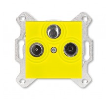 ABB Levit Жёлтый Розетка TV-R-SAT единственная  5011H-A03303 64W  2CHH083303A6064  ABB