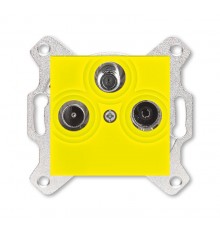 ABB Levit Жёлтый Розетка TV-R-SAT единственная  5011H-A03303 64W  2CHH083303A6064  ABB
